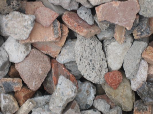 Detail of recycled Concrete Aggregate from 60 ml - 40 ml mix - A1 Concrete Recyclers Minto